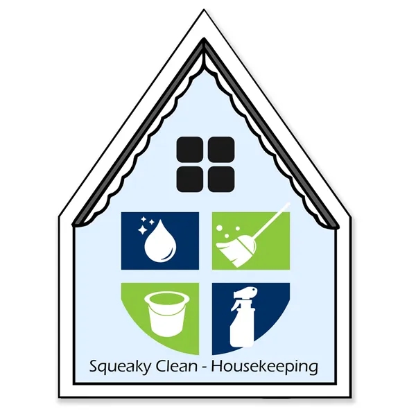 White color option for House 2"H X 1.5"W Note Keeper™ Magnet 20 Mil