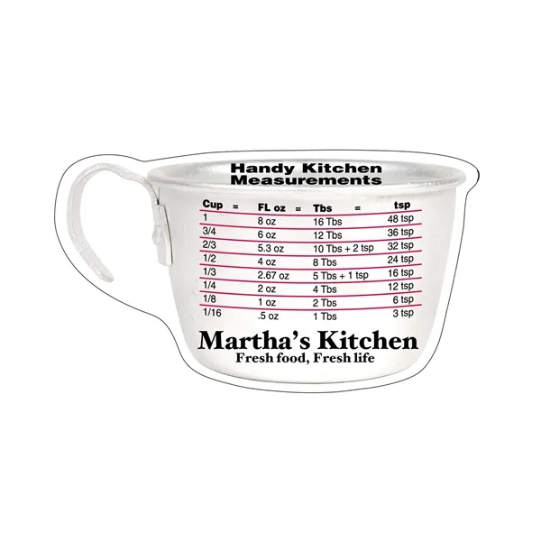 White color option for Kitchen Measurements Mega Mag™ Shaped Magnet