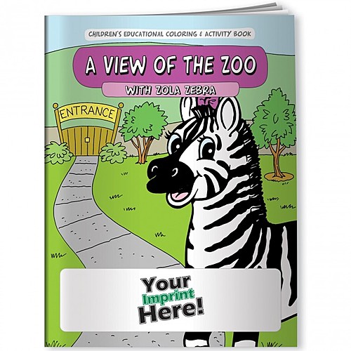Main photo of Coloring Book   A View Of The Zoo With Zola Zebra