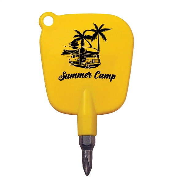 Yellow color option for Reversible 3/16" Flat Tip   #1 Phillips Blade Screwdriver