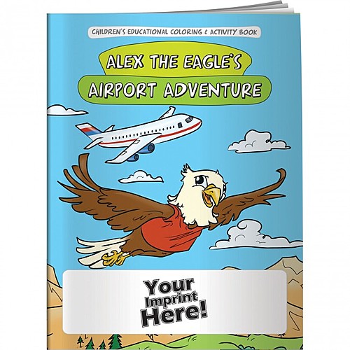 Main photo of Coloring Book   Alex The Eagle's Airport Adventure
