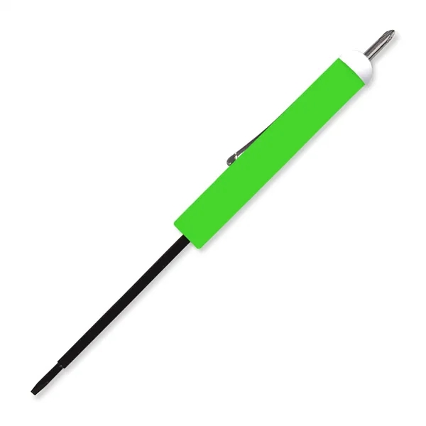 Fluorescent Green color option for Pocket Screwdriver Tech Blade + #0 Phillips Top