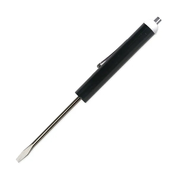 Black color option for Pocket Screwdriver 1/8" Flat Tip Blade + Magnet Top