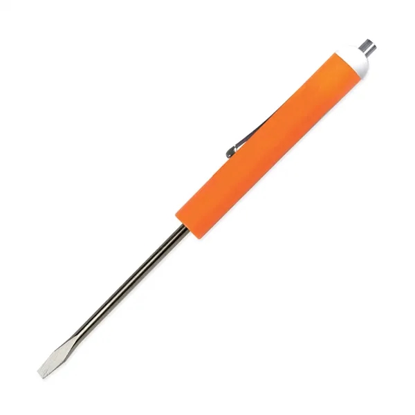 Orange color option for Pocket Screwdriver 1/8" Flat Tip Blade + Magnet Top