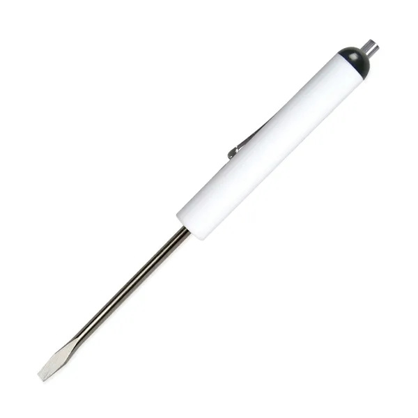 White color option for Pocket Screwdriver 1/8" Flat Tip Blade + Magnet Top