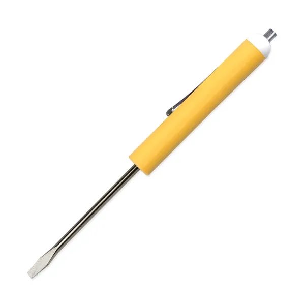 Yellow color option for Pocket Screwdriver 1/8" Flat Tip Blade + Magnet Top