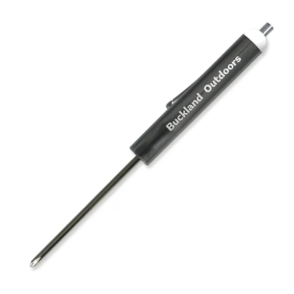 Gunmetal color option for Pocket Screwdriver #0 Phillips Blade + Magnet Top