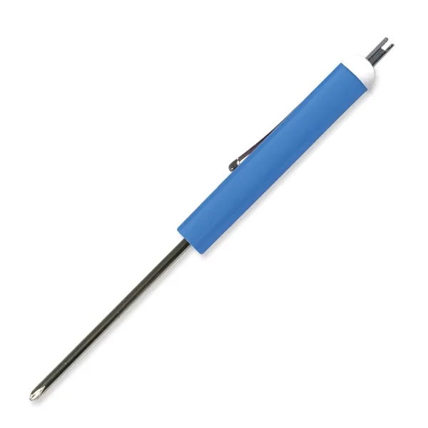 Bright Blue color option for Pocket Screwdriver #0 Phillips Blade + Valve Stem Top