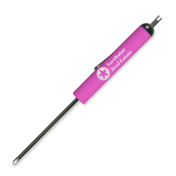 Pink color option for Pocket Screwdriver #0 Phillips Blade + Valve Stem Top