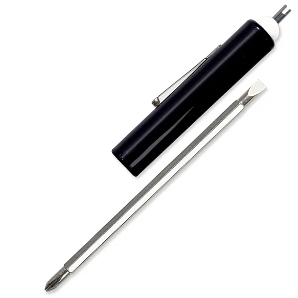 Black color option for Jumbo Pocket Screwdriver Reversible Flat Blade + Valve Stem
