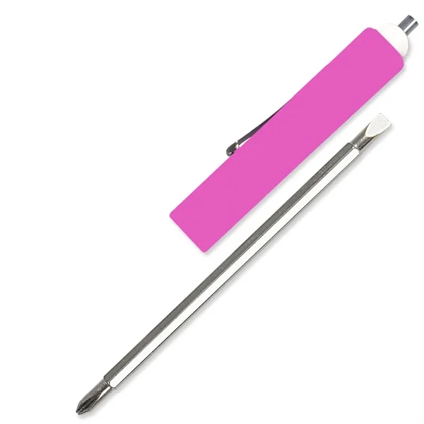 Pink color option for Jumbo Pocket Screwdriver Reversible Flat Blade + Magnet