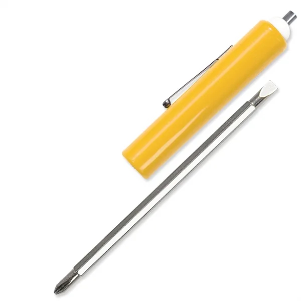 Yellow color option for Jumbo Pocket Screwdriver Reversible Flat Blade + Magnet