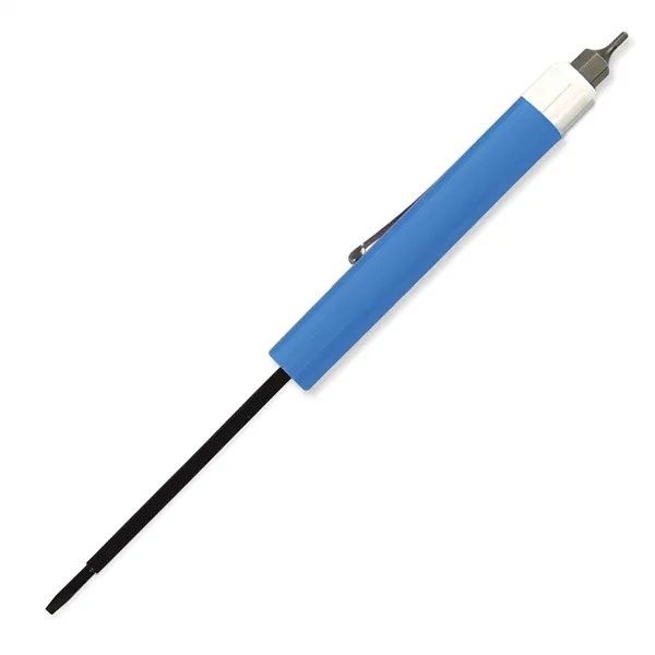 Bright Blue color option for Pocket Screwdriver Tech Blade + Hex Bit Top