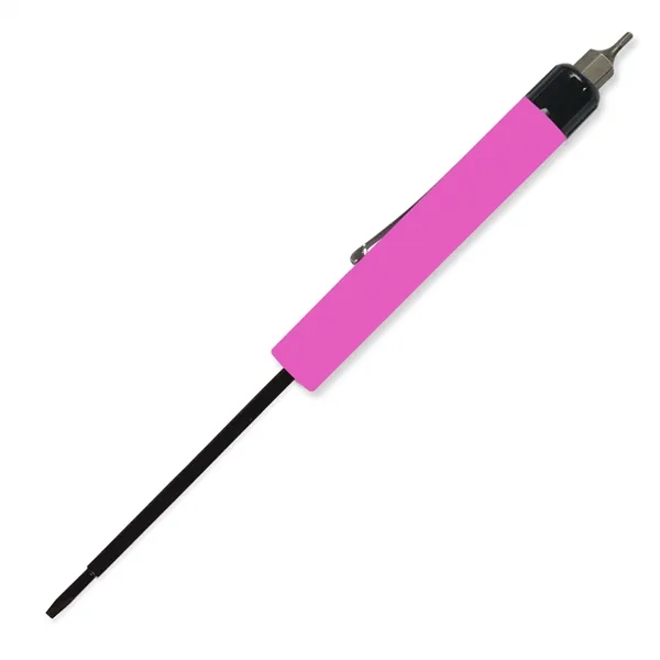 Pink color option for Pocket Screwdriver Tech Blade + Hex Bit Top