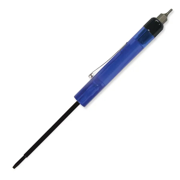Translucent Blue color option for Pocket Screwdriver Tech Blade + Hex Bit Top