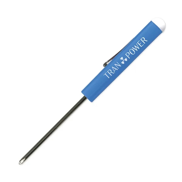 Bright Blue color option for Pocket Screwdriver #0 Phillips Blade + Button Top