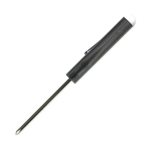 Gunmetal color option for Pocket Screwdriver #0 Phillips Blade + Button Top