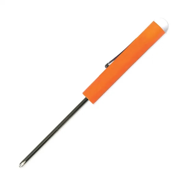 Orange color option for Pocket Screwdriver #0 Phillips Blade + Button Top
