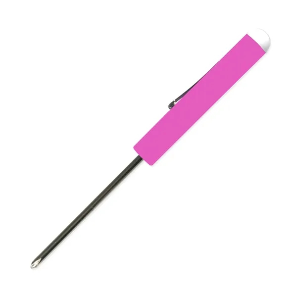 Pink color option for Pocket Screwdriver #0 Phillips Blade + Button Top