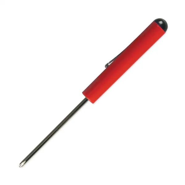 Red color option for Pocket Screwdriver #0 Phillips Blade + Button Top
