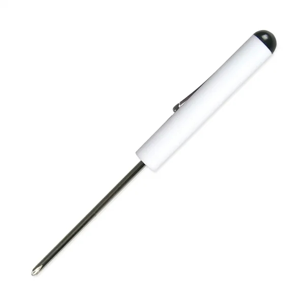 White color option for Pocket Screwdriver #0 Phillips Blade + Button Top