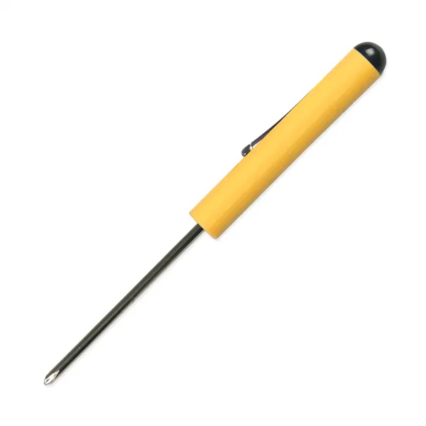 Yellow color option for Pocket Screwdriver #0 Phillips Blade + Button Top