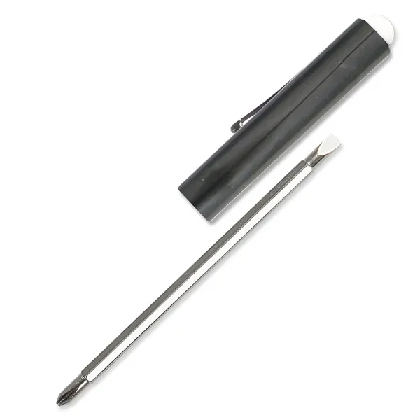 Gunmetal color option for Jumbo Pocket Screwdriver Reversible Flat Blade + Button