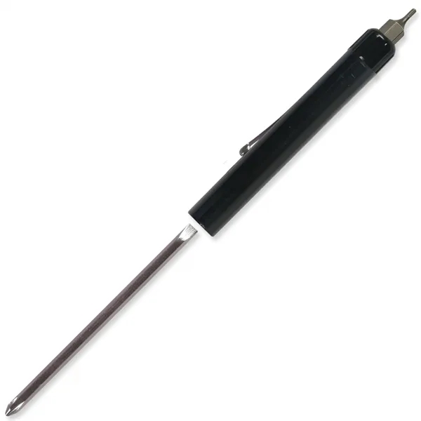 Black color option for Pocket Screwdriver Reversible Flat Blade + Hex Bit Top