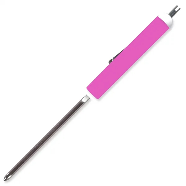 Pink color option for Pocket Screwdriver Reversible Flat Blade + Valve Stem Top