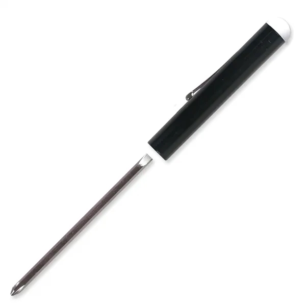 Black color option for Pocket Screwdriver Reversible Flat Blade + Button Top