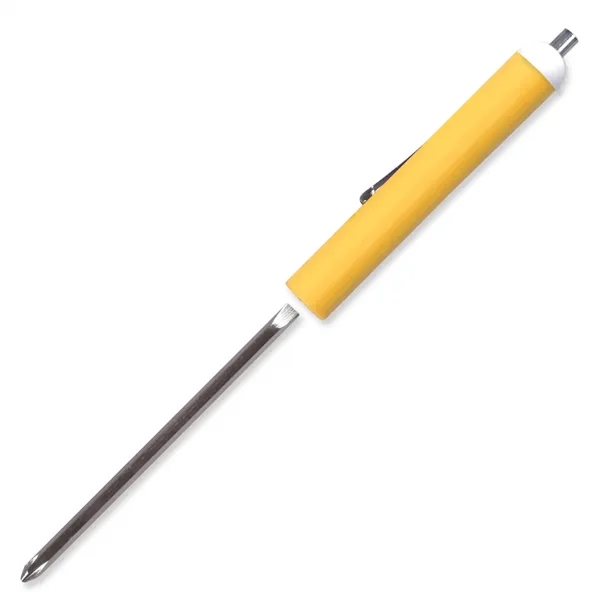 Yellow color option for Pocket Screwdriver Reversible Flat Blade + Magnet Top