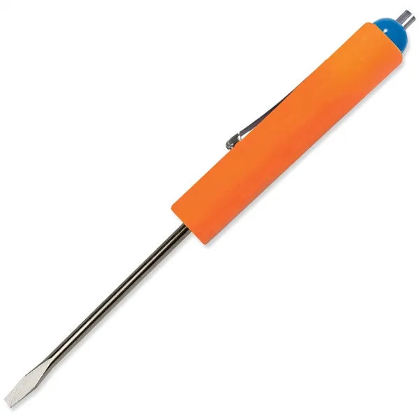 Orange color option for Jumbo Pocket Screwdriver 1/8" Flat Tip Blade + Magnet Top