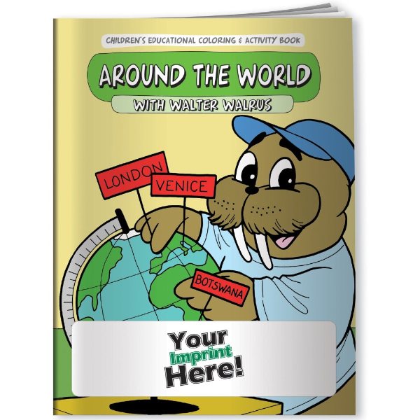 Multicolor color option for Coloring Book   Around The World With Walter Walrus