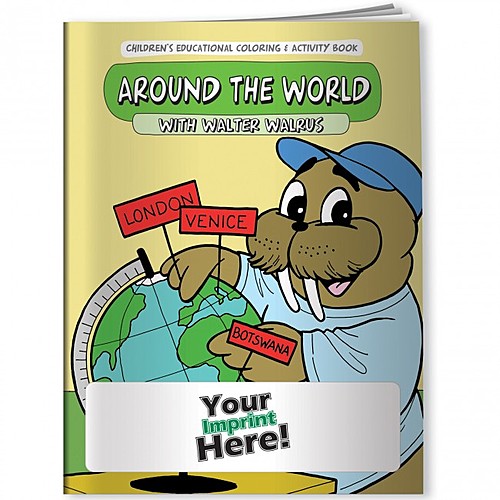 Main photo of Coloring Book   Around The World With Walter Walrus