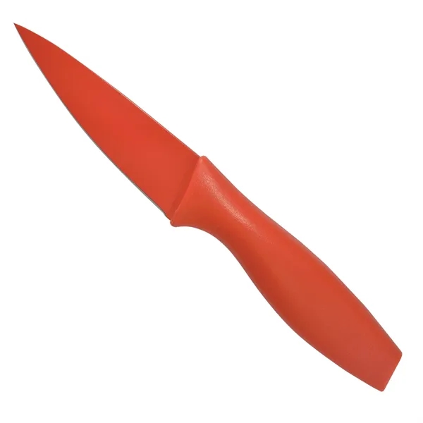 Red color option for Colored Paring Knife With Sheath