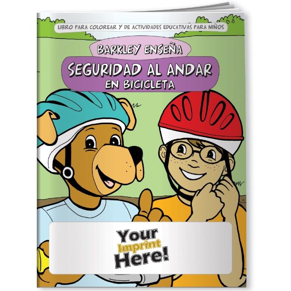 Multicolor color option for Coloring Book   Barkley Teaches Bicycle Safety (Spanish)