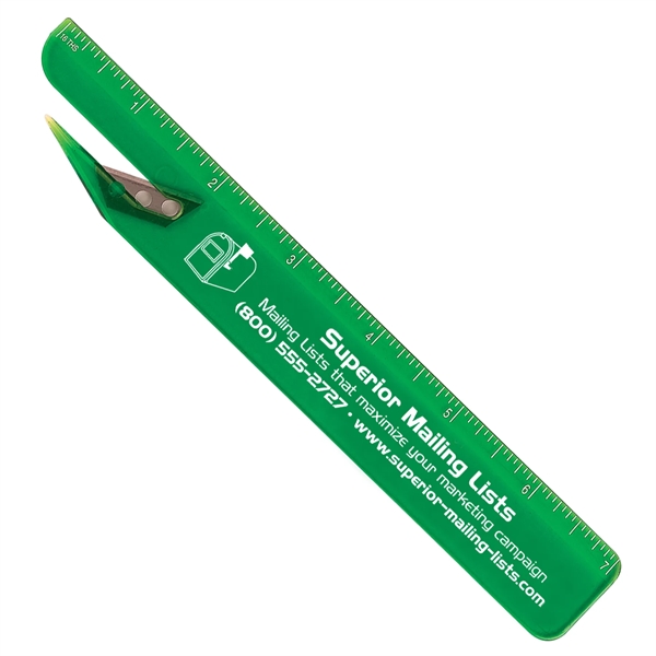Translucent Green color option for Letter Slitter Ruler