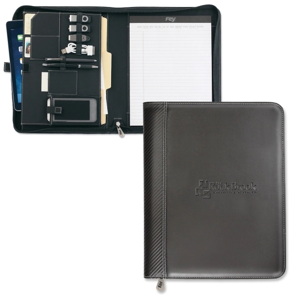 Black color option for Carbon Fiber Zippered Tech Folio