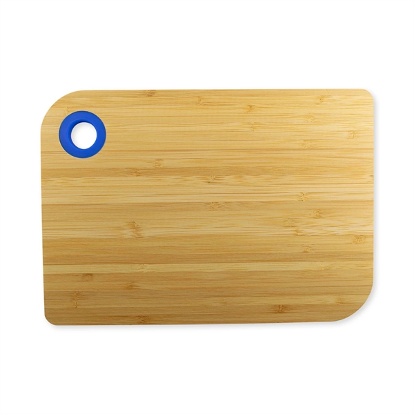 Natural Bamboo-Royal Blue color option for Mini Bamboo Cutting Board