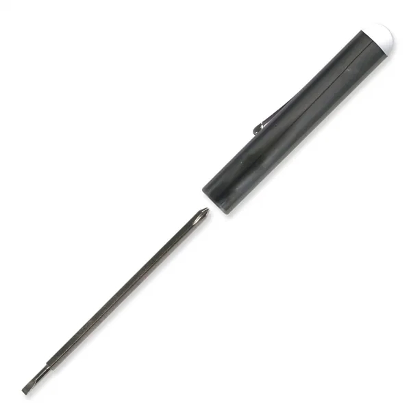 Gunmetal color option for Pocket Screwdriver Reversible Tech Blade + Button Top