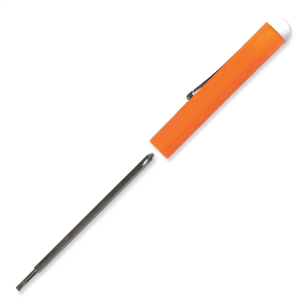 Orange color option for Pocket Screwdriver Reversible Tech Blade + Button Top