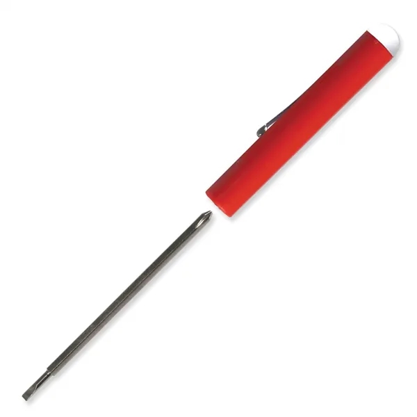 Red color option for Pocket Screwdriver Reversible Tech Blade + Button Top