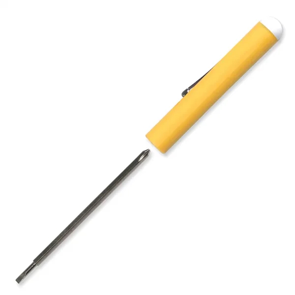 Yellow color option for Pocket Screwdriver Reversible Tech Blade + Button Top
