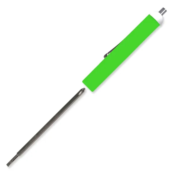 Fluorescent Green color option for Pocket Screwdriver Reversible Tech Blade + Magnet Top