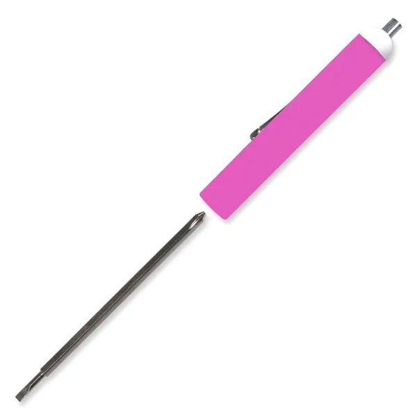 Pink color option for Pocket Screwdriver Reversible Tech Blade + Magnet Top