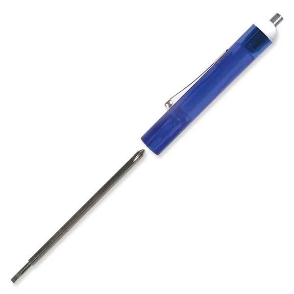 Translucent Blue color option for Pocket Screwdriver Reversible Tech Blade + Magnet Top
