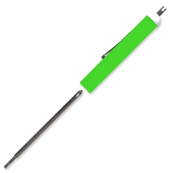 Fluorescent Green color option for Pocket Screwdriver Reversible Tech Blade + Valve Stem Top