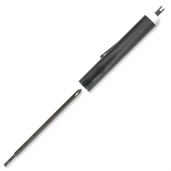 Gunmetal color option for Pocket Screwdriver Reversible Tech Blade + Valve Stem Top