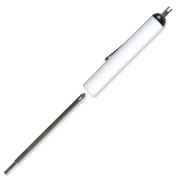 White color option for Pocket Screwdriver Reversible Tech Blade + Valve Stem Top