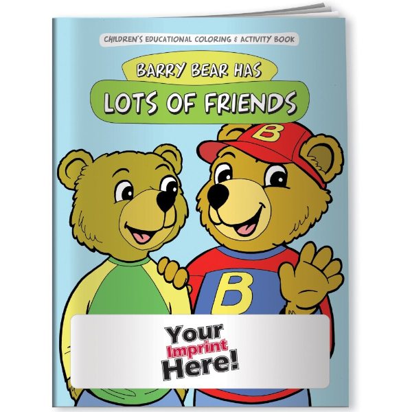 Multicolor color option for Coloring Book   Barry Bear Has Lots Of Friends